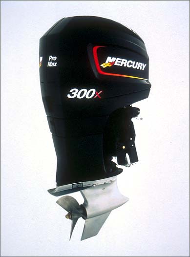 The Pro Max 300X outboard from Mercury Racing cranks out more than 300 