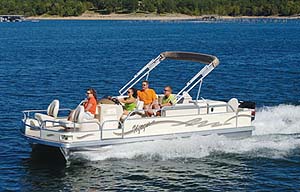 Voyager Super Center Console Fishing Pontoon Review Boats Com