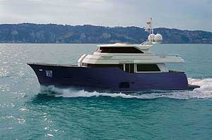 The builder says the new boat will cruise at 13.5 knots and hit a top speed of 16 knots with 800-horsepower MAN Common Rail engines.