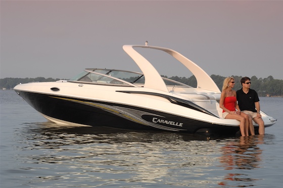 The swim platform integrates nicely with the hull lines.