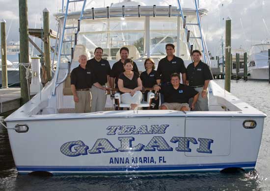 The Galati sales team, with Anna Maria Galati in front.