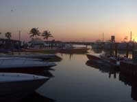 A quiet sunset provides a perfect ending to another Poker Run.