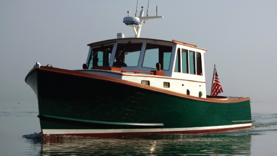 Wooden Lobster Boat