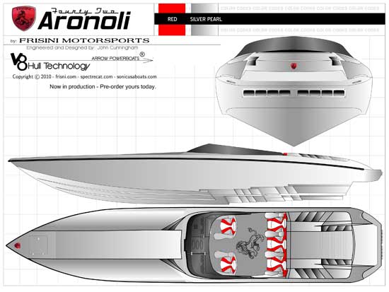 The Aronoli will be Frisini Motorsports first custom V-bottom offering