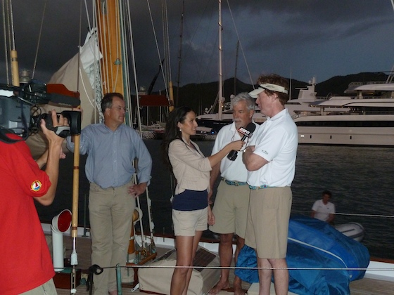 Jo Ankier Dorade Interview at Sint Maarten Yacht Club for Heineken Regatta