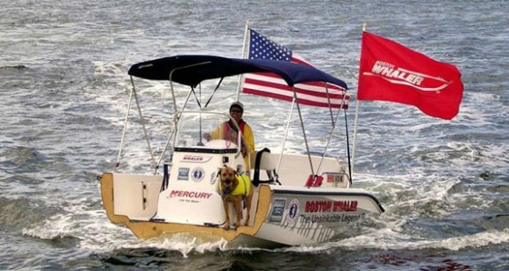 boston whaler in half