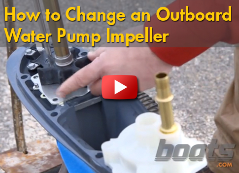 change impeller water pump outboard boat engine