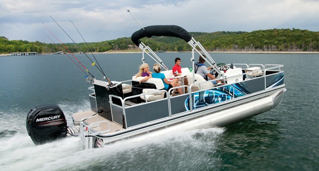 A Pontoon Boat for a Fishing Boat