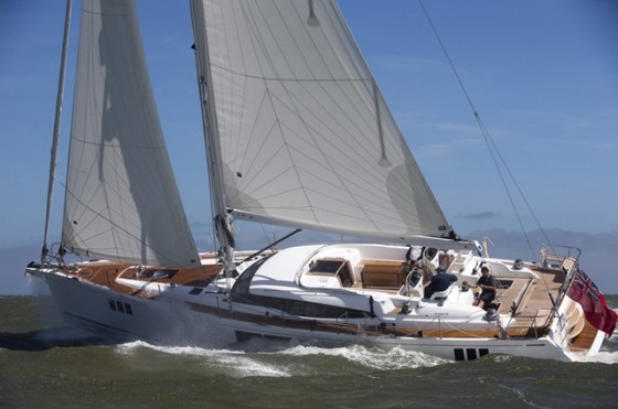 The Gunfleet 58, one of five nominees in the Luxury Cruiser category. R. Langdon, YACHT