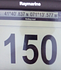 The 52-footer reached 150 mph in testing, as recorded on its GPS monitor.