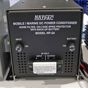 An uninterruptible power supply like this one can even out voltage drops and spikes.