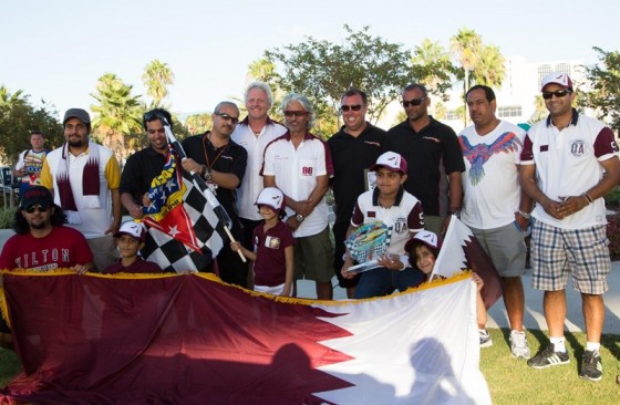 Shown celebrating their victory at the SBI Nationals in Clearwater, Fla., the Qatar team will have a third boat ready to go for the SBI Offshore World Championships in Key West.