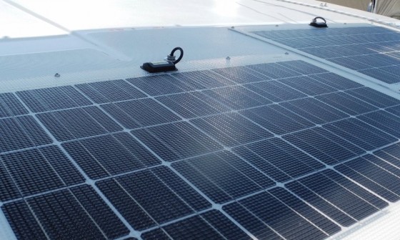 Solar panels are “self-limiting,” so as long as their cabling capacity exceeds the maximum possible amperage flow, no fuse is required by standards.