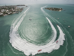 If the SBI Worlds move to Clearwater in 2014, the dramatic Mallory Square turn on the Key West race course will be a thing of the past. Photo: Andy Neumann/Monroe County Tourism Development Council.