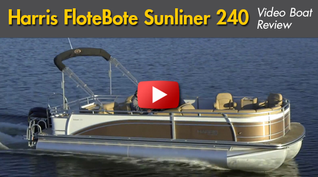 Harris FloteBote Sunliner 240: Video Pontoon Boat Review