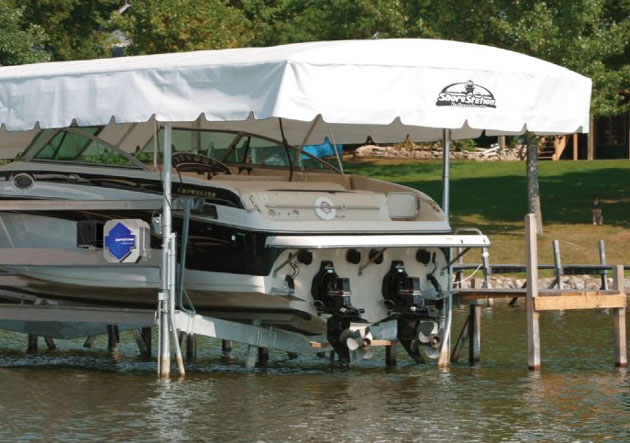 The Best Boat Lift Shore Station Vs Hydrohoist Vs Sunstream Boats Com