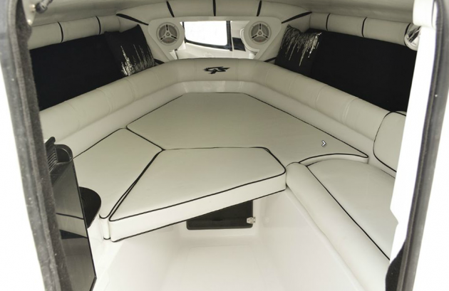 The 360 SCX's cuddy offers more than reasonable accommodation for easy over-nighters or quick trips out to the canyons.
