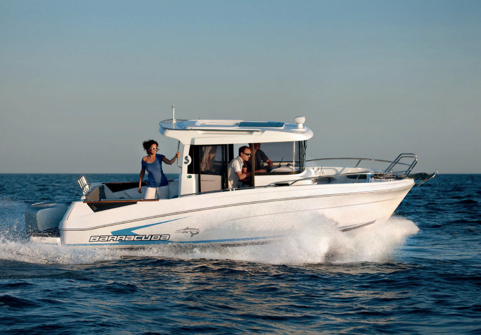 Fishing boats don’t get much more unique than this. The Barracuda 7 
