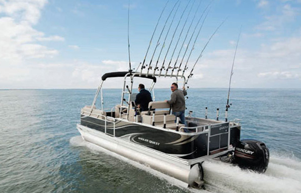 The Angler Qwest Pontoon Boat: Get Serious 