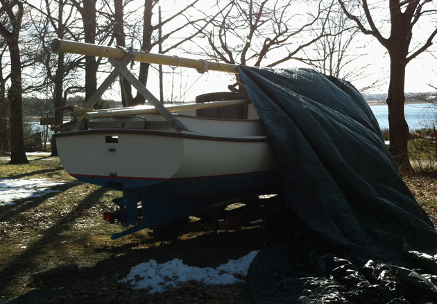 winter boat cover that came off 