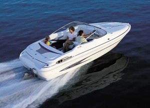 While a cuddy cabin runabout has less open space than a bowrider, it offers shelter and sleeping accommodations. (Photo courtesy Glastron)