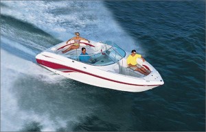 With they generally don't offer shelter, bowriders are the most popular type of recreational runabout. (Photo courtesy Chaparral Boats)