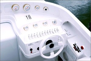 Inside the cabin are small facing lounges, a V-berth and a galley.