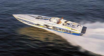 The Scarab 38AVS delivers an exhilarating and comfortable ride.
