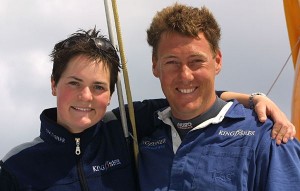 Ellen MacArthur and Nick Moloney. Photo by Jacques Vapillon