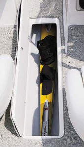 The in-sole ski locker should be deeper, as it would not hold a slalom ski with high-wrap bindings.