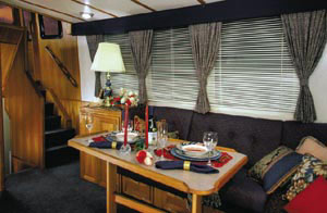 The 42's roomy saloon can easily accommodate the whole family or a large group of cruising buddies.