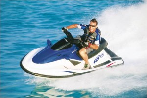 Kawasaki's Smart Steering System helps drivers maintain control of the Ultra 130.