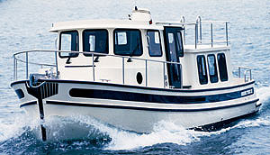 The result of Nordic Tugs' re-engineering process is the 32+, a boat with an island berth, and a larger head and shower.