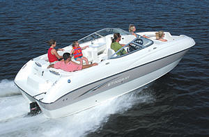 We took the boat to a wide-open throttle of 4,900 rpm, where it hit a top speed of 50.5 mph.