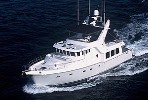 The Nordhavn 57 has a range of 3,000 nautical miles. 