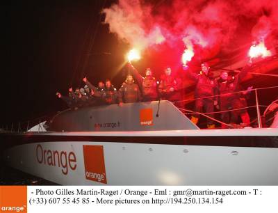 Orange II Smashes the Round the World Sailing Record