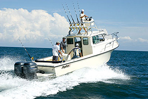 The 2820 is a production boat, but she can be outfitted to accommodate just about any fishing tastes or needs.
