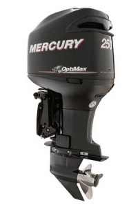 The new offshore-specific OptiMax 250 used the stout Verado gearcase.