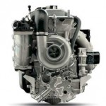 The new Yamaha 1.8-liter engine has a gear-driven, snail-shaped supercharger located on its forward end. The engine is more compact than the 1.0-liter Yamaha M1 engine used in other Yamaha watercraft and boats.