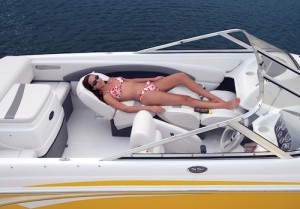 The 180 SSi has versatile seats a sunbather can love.