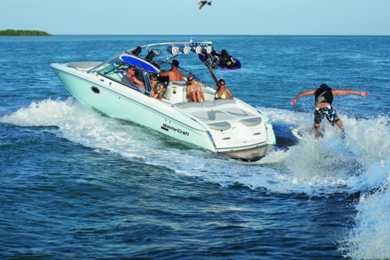 The 280 SST MasterCraft carries a party and has a wake you can surf.