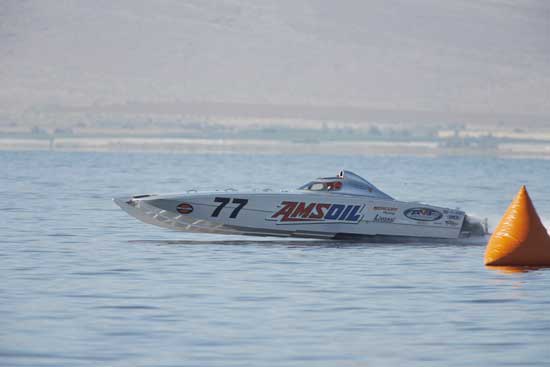 Dressed for offshore racing, this "East Coast" 36-foot Skater is among the best of the catamaran breed when it comes to handling rough water.