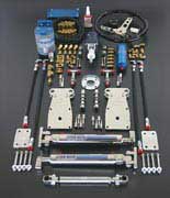 A full hydraulic steering kit from Latham Marine.