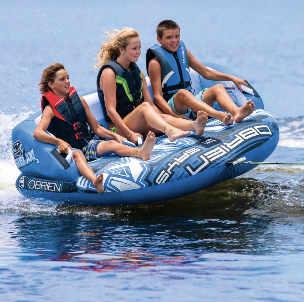 Tubing Behind A Boat