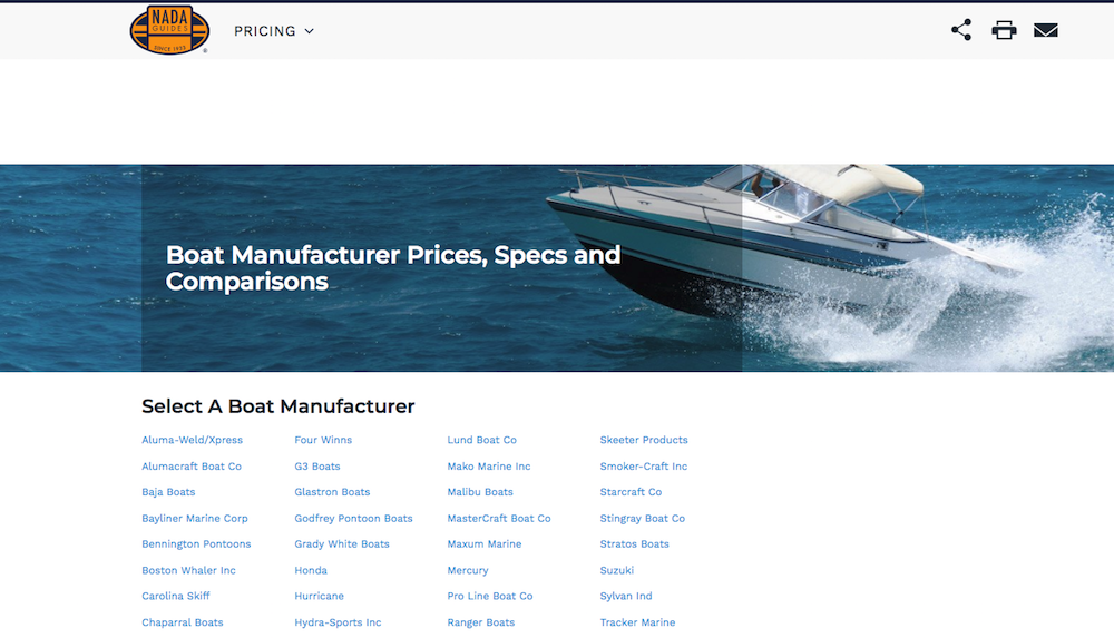 Nada Guides Pricing A Boat Boats Com