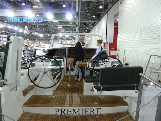 The Sense 43 's hard-chines and broad stern offer a huge cockpit and spacious main saloon.