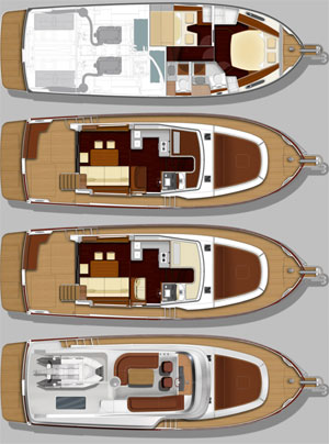 Swift Trawler 44 layout