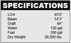 Sea Ray 450 Sedan Bridge Specifications