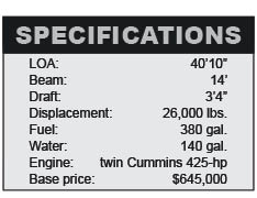 Sabre 40 Flybridge specifications