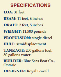 Blue Seas 31 specifications